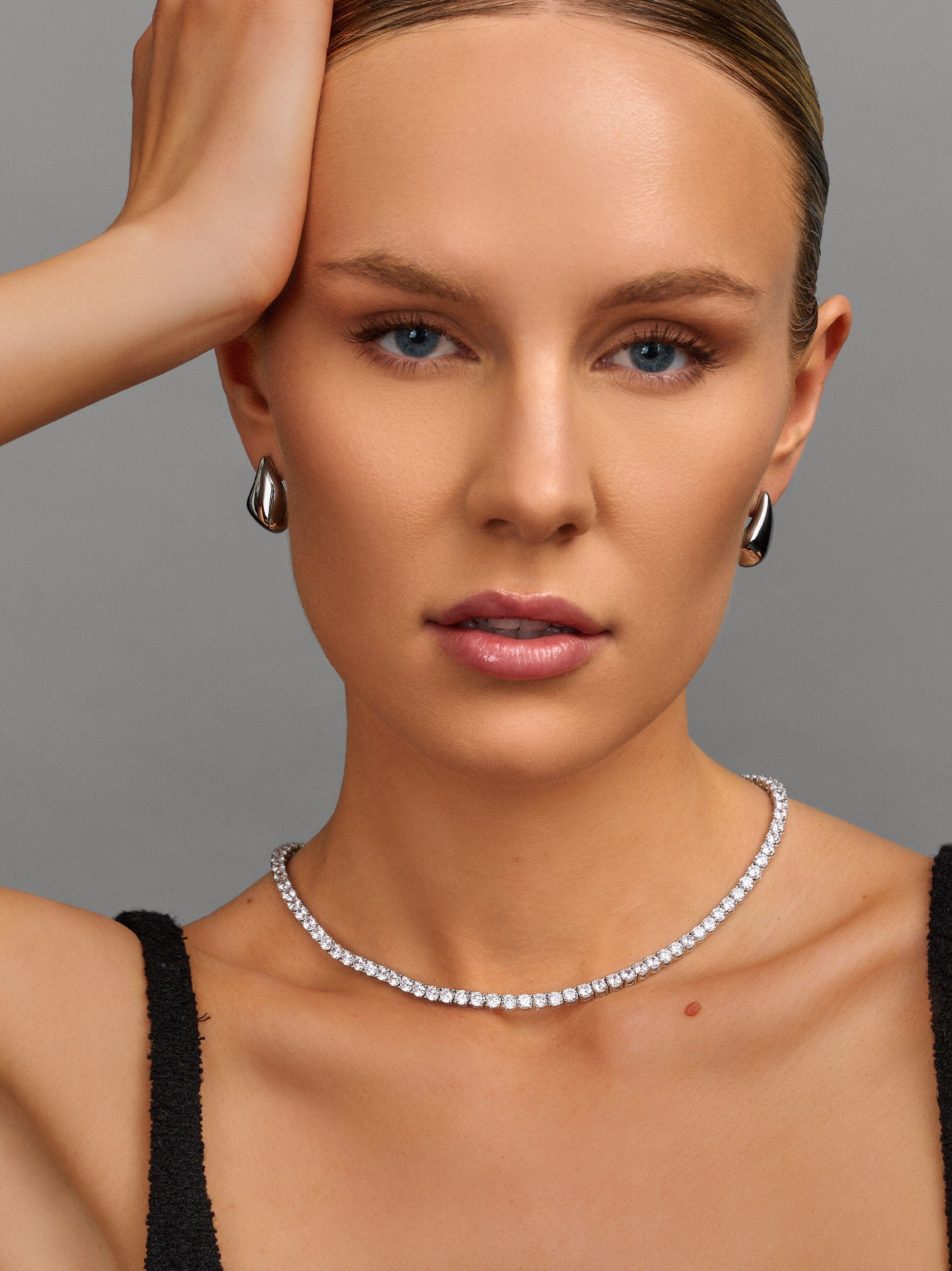 Tennis Choker in Silver 1