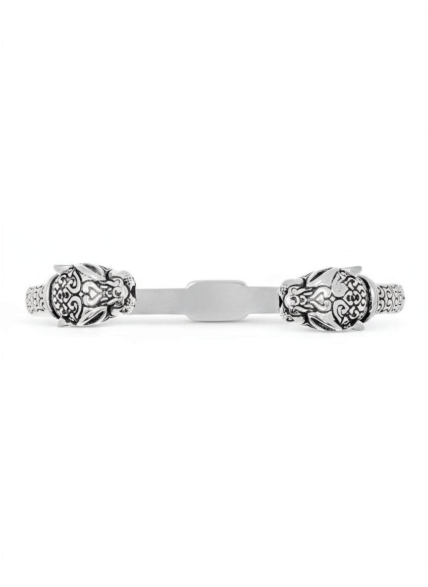 Women's Panther Bangle in Silver 2