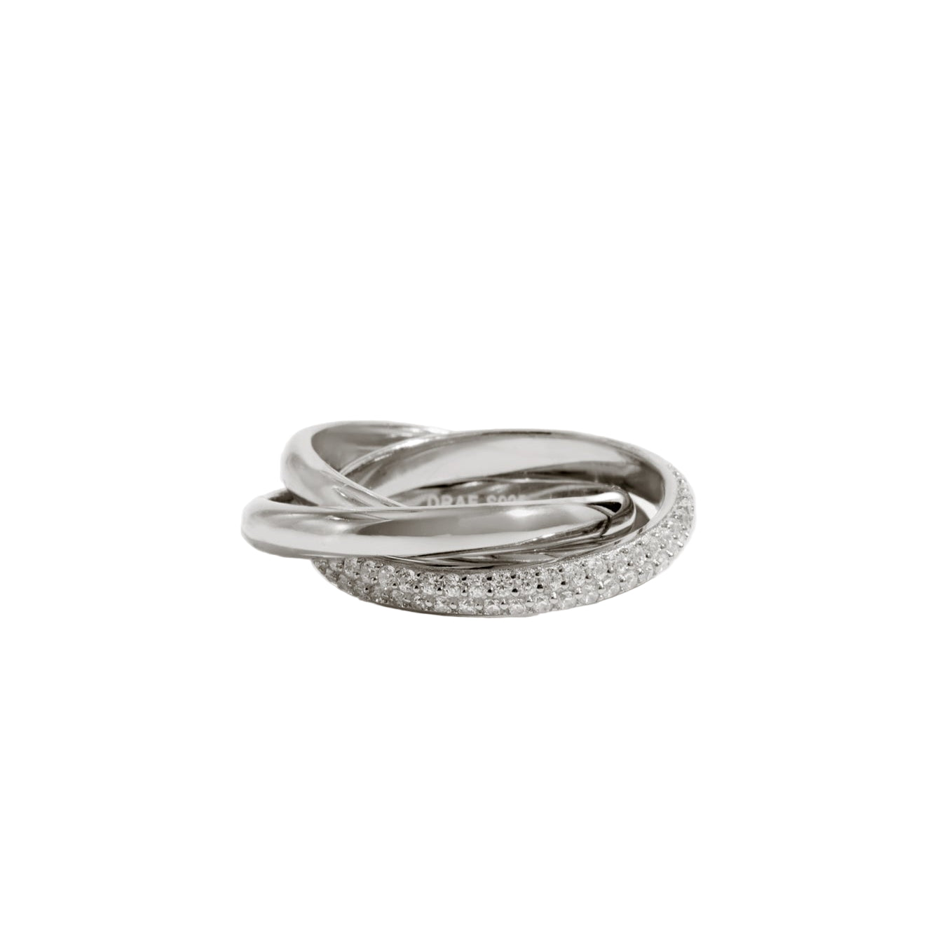 Eternal Trio Pavé Ring 0